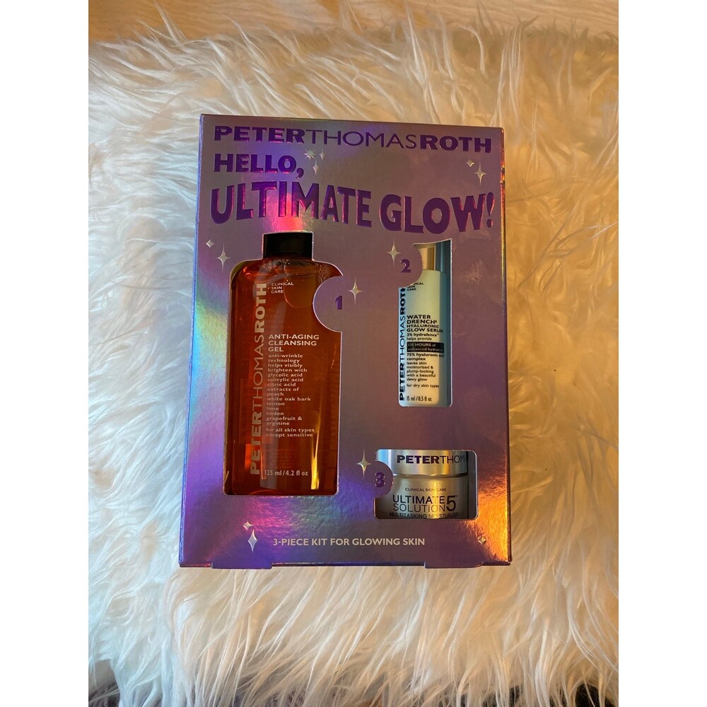 Peter Thomas Roth Hello Ultimate Glow 3-Piece Kit New In Box